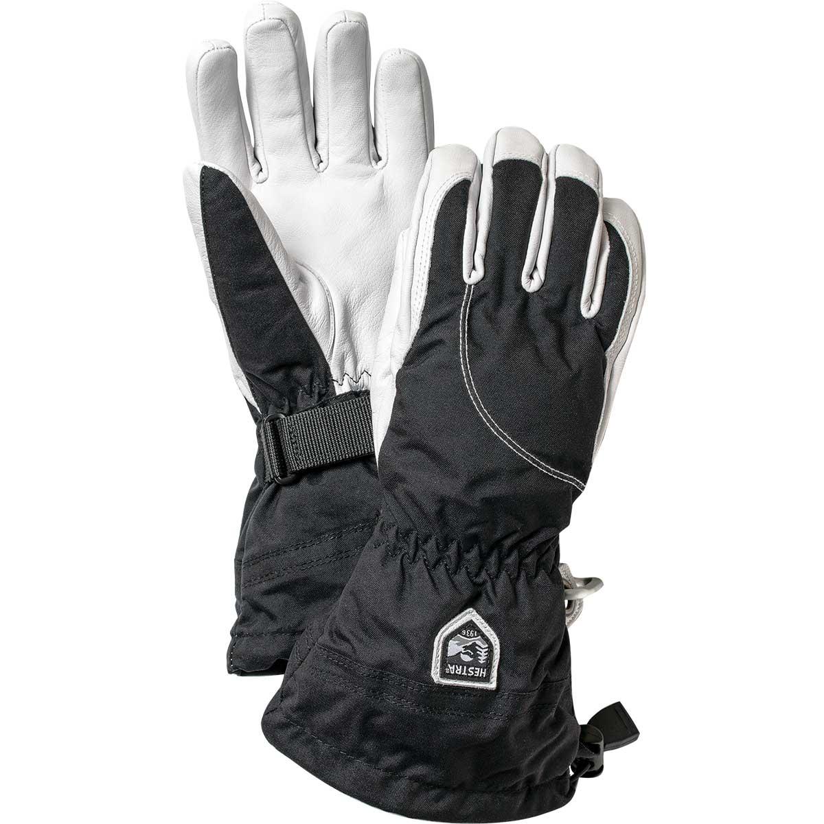 Hestra Heli Ski Glove Women's in Black and Off White